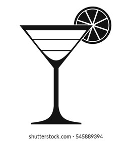 Cocktail icon. Simple illustration of cocktail vector icon for web