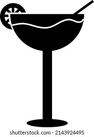 Cocktail icon. Simple outline vector of party set icons.eps
