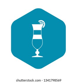Cocktail icon in simple style isolated vector illustration