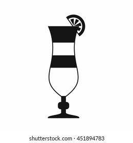 Cocktail icon in simple style isolated vector illustration