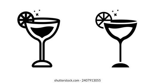 Cocktail icon. symbol for mobile concept and web design. vector illustration