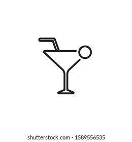 Cocktail icon symbol vector illustration