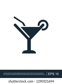 Cocktail icon template
