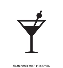 Cocktail icon in trendy outline style design. Vector graphic illustration. Suitable for website design, logo, app, and ui. EPS 10.