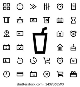 cocktail icon. Universal set of web for website design and development, app development