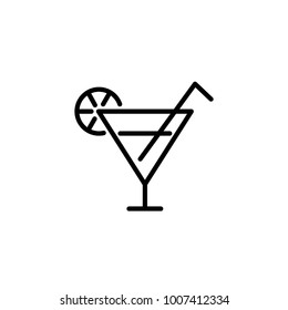 Cocktail icon vector
