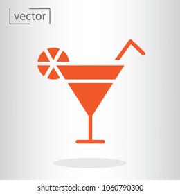 Cocktail icon vector