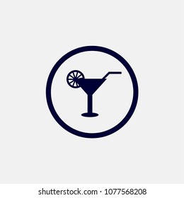 cocktail icon vector