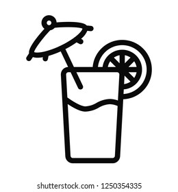 Cocktail icon vector