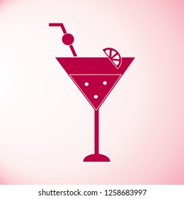 Cocktail icon vector