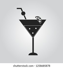 Cocktail icon vector