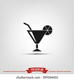 cocktail icon vector