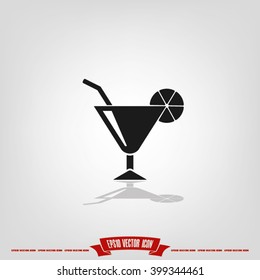 cocktail icon vector