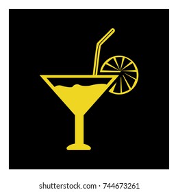 cocktail icon vector