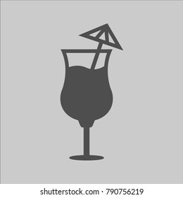 Cocktail icon vector