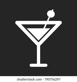 Cocktail icon vector