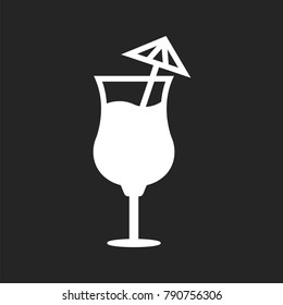 Cocktail icon vector