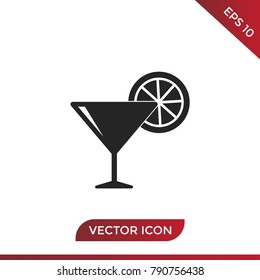 Cocktail icon vector