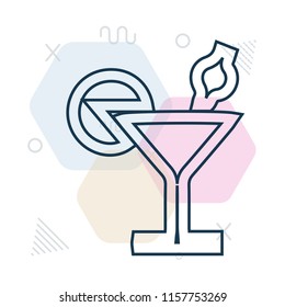 Cocktail icon vector can be used as png, Cocktail