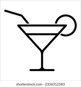 cocktail icon vector design template