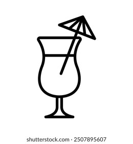 cocktail icon vector design template simple and clean