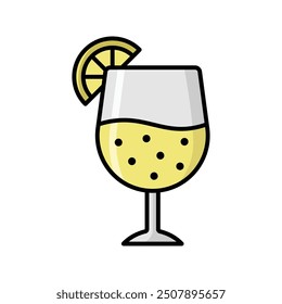 cocktail icon vector design template simple and clean