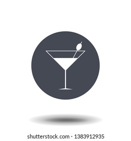 Cocktail Icon Vector. Cocktail drink.