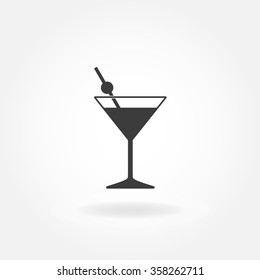 Cocktail icon. Cocktail Icon Vector. Cocktail drink.