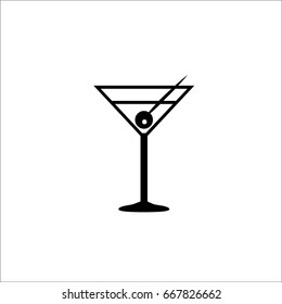 Cocktail icon. Cocktail Icon Vector. Cocktail drink.