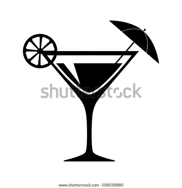 Cocktail Icon Vector Drink Vector Stock Vector Royalty Free