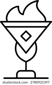 Cocktail Icon Vector Element line icon design vector icons