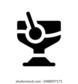 cocktail icon. vector glyph icon for your website, mobile, presentation, and logo design.