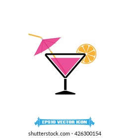 Cocktail icon vector illustration