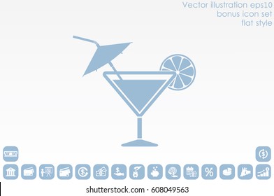 cocktail icon vector illustration
