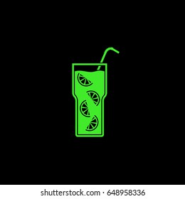 Cocktail icon. Vector illustration.