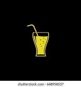 Cocktail icon. Vector illustration.