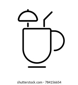 cocktail icon vector illustration