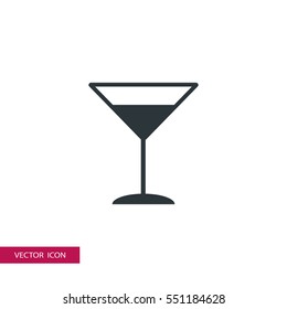 cocktail icon vector illustration, can be used for web and mobile design