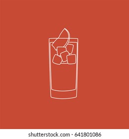 Cocktail icon, vector illustration design. Drinks collection.