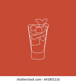 Cocktail icon, vector illustration design. Drinks collection.