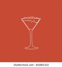 Cocktail icon, vector illustration design. Drinks collection.