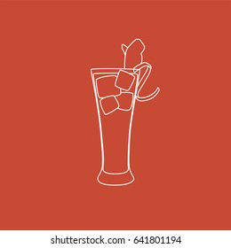 Cocktail icon, vector illustration design. Drinks collection.