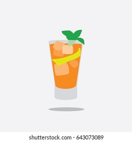Cocktail icon, vector illustration design. Drinks collection.