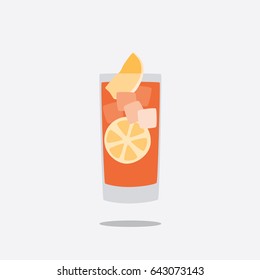 Cocktail icon, vector illustration design. Drinks collection.