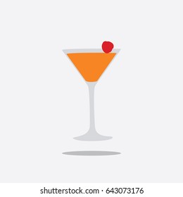 Cocktail icon, vector illustration design. Drinks collection.