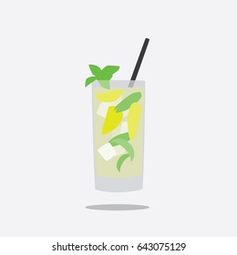 Cocktail icon, vector illustration design. Drinks collection.
