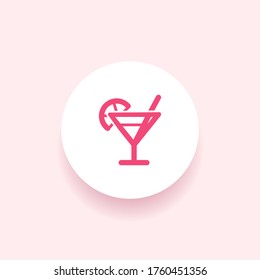 Cocktailsymbol. Vektorgrafik EPS10.
