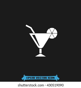 Cocktail icon vector illustration eps10. 