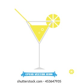 cocktail icon vector illustration eps10