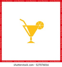 cocktail, icon vector illustration eps10.